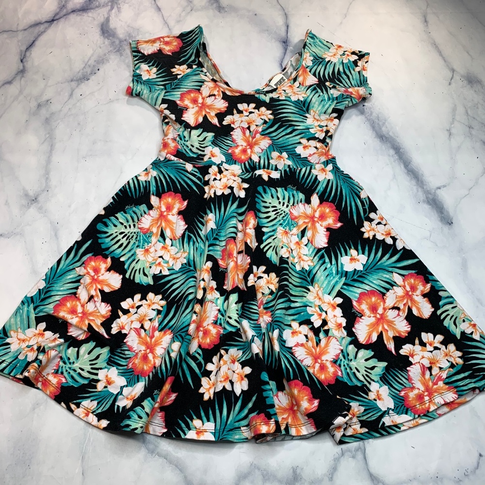 PINK Victoria's Secret Floral Cross Back Dress - Picture 2 of 8